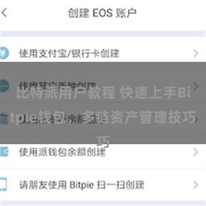 比特派用户教程 快速上手Bitpie钱包，多链资产管理技巧