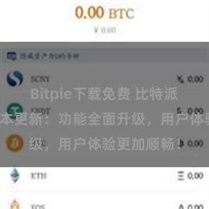 Bitpie下载免费 比特派钱包最新版本更新：功能全面升级，用户体验更加顺畅！