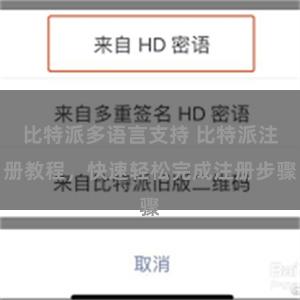 比特派多语言支持 比特派注册教程，快速轻松完成注册步骤