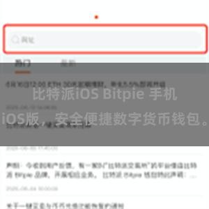 比特派iOS Bitpie 手机iOS版，安全便捷数字货币钱包。